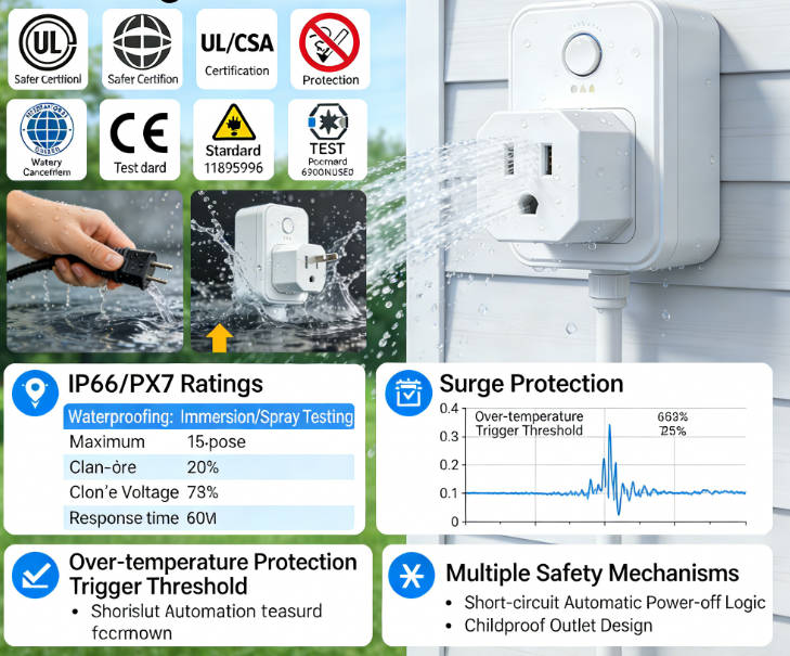 Certified Outdoor Smart Plugs: Ensure Safety, Waterproofing, and Surge Protection