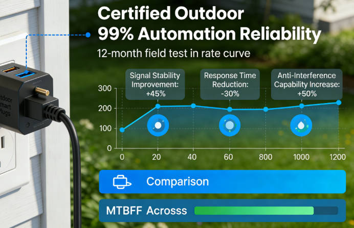 Certified Outdoor Smart Plugs Achieve 95% Automation Reliability: Field-Tested Insights